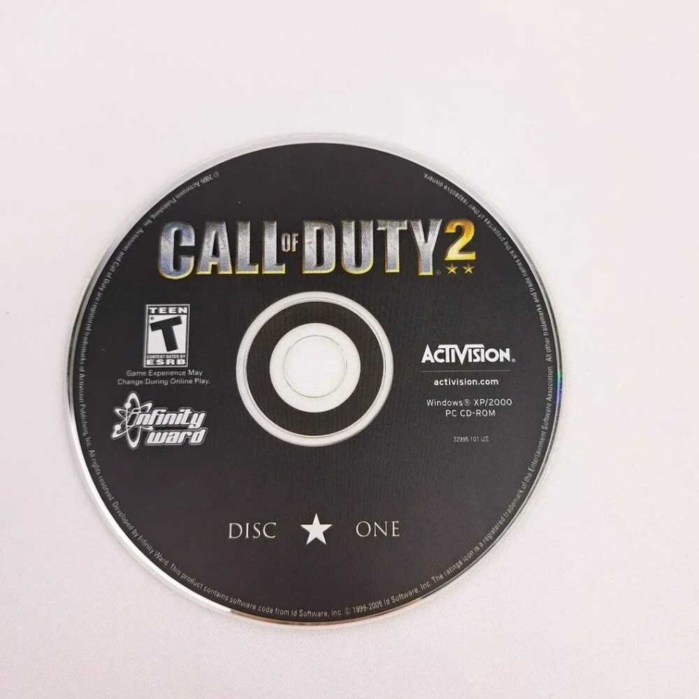 Call of Duty 2 2005 Complete PC CD-ROM Game 6 Disc Set